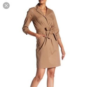 Lafayette 148 chai khaki dress